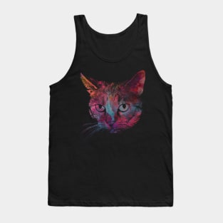 cat #cat #cats animal art Tank Top